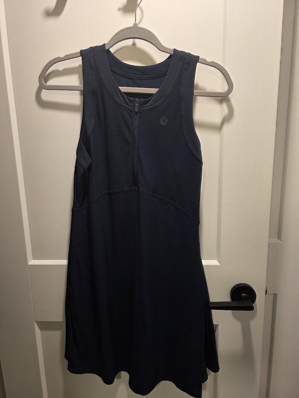 lululemon athletica Navy Sleeveless Athletic Dress with Front Zip
